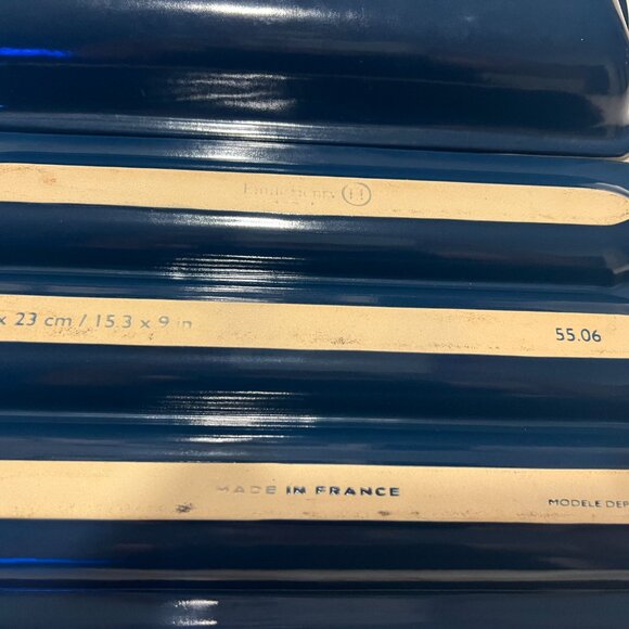 Emile Henry rare navy blue baguette baker - Picture 3 of 3